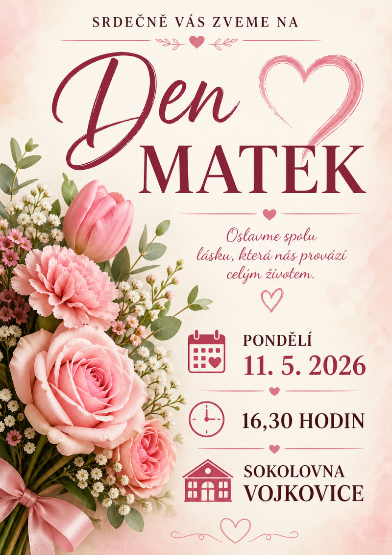Pozvánka na Den matek 11. 5. 2026